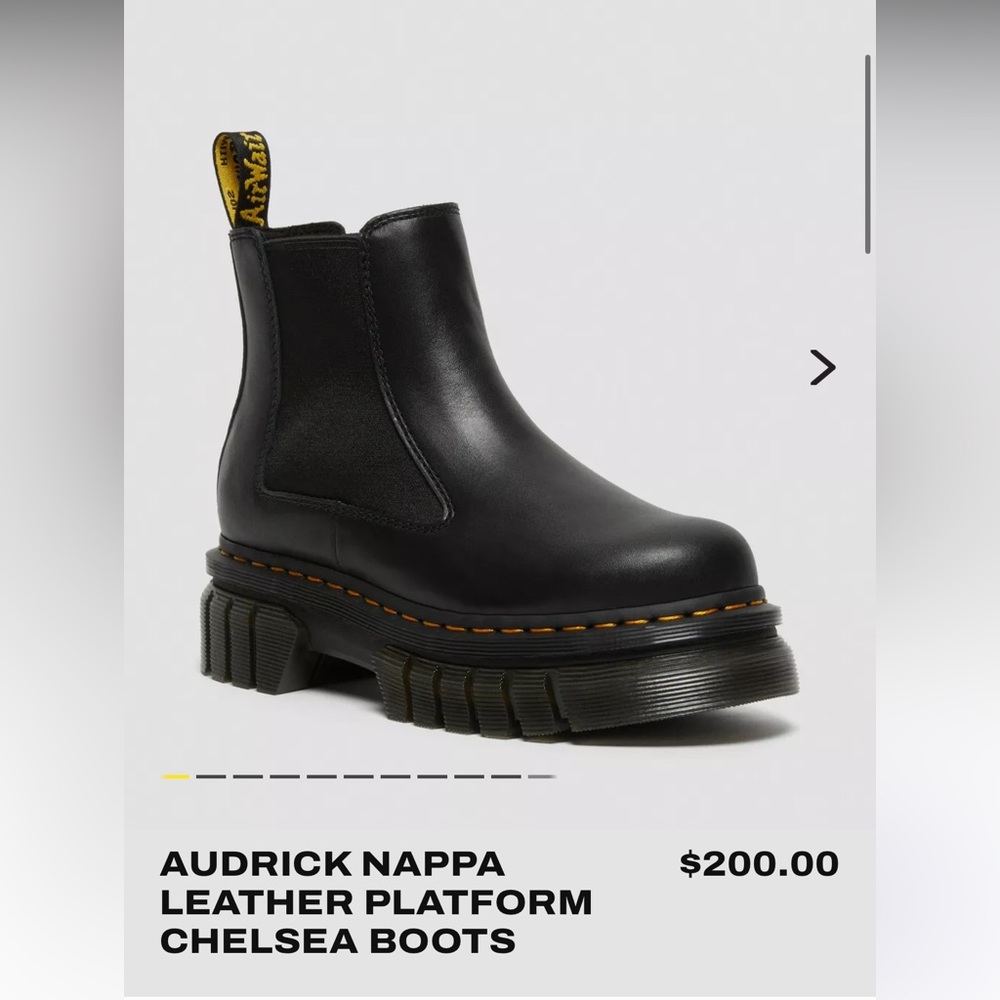 AUDRICK NAPPA LEATHER PLATFORM CHELSEA BOOTS